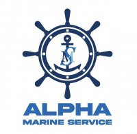ALPHA MARINE SERVICE logo