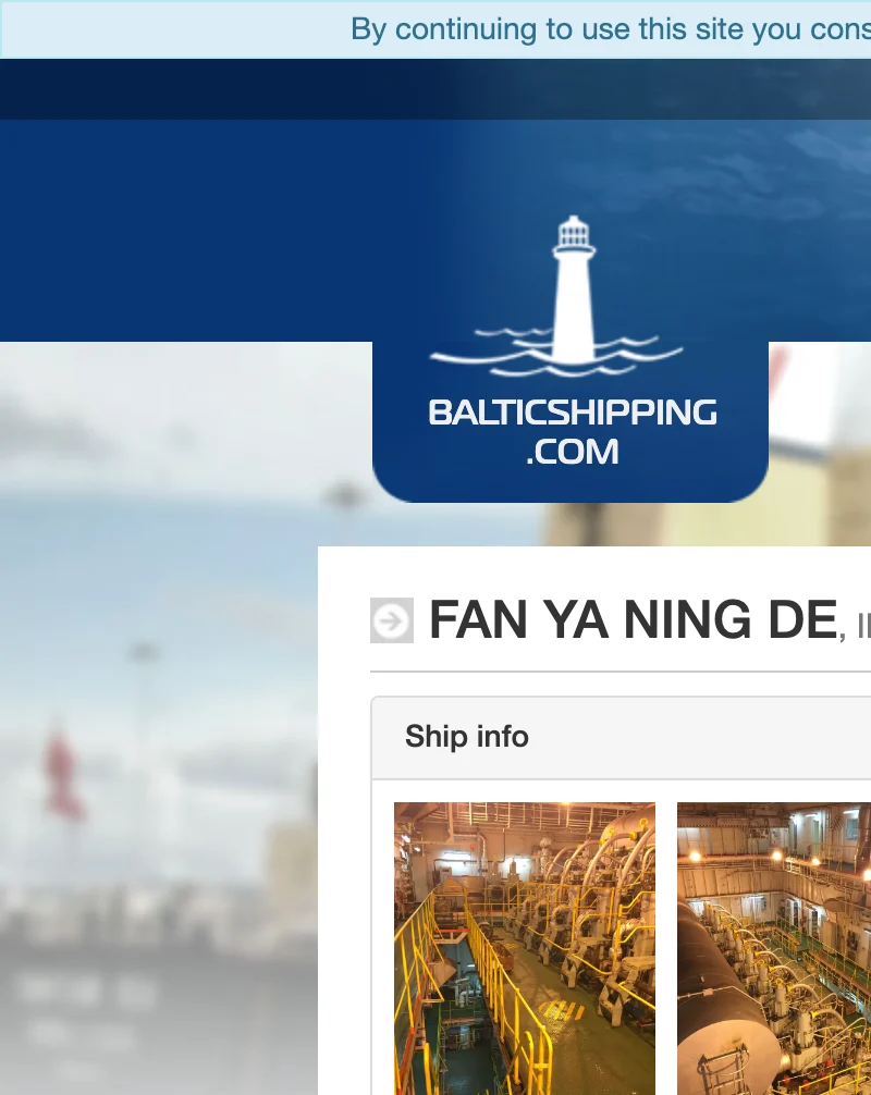 FAN YA NING DE Container Ship IMO 9302554