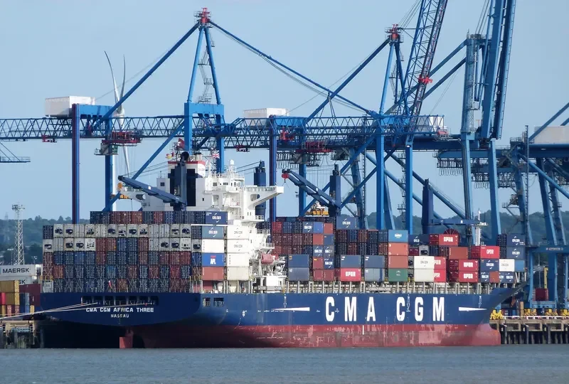 CMA CGM AFRICA THREE Container Ship IMO 9451939 photo 2