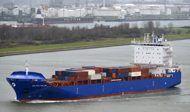 DELPHIS FINLAND Container Ship IMO 9763722 photo 2